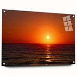 Large abstract wall art on acrylic glass depicting a vibrant Daytona scenery, ideal for bedroom or dining room decor.