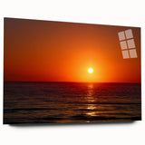 Large abstract wall art depicting Daytona scenery in vibrant hues on acrylic glass, ideal for bedroom or dining room decor.