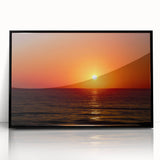 Large abstract wall art depicting Daytona scenery in muted gray and blue tones, framed acrylic.