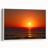 Vintage poster art of Daytona scenery on framed canvas, featuring vibrant colors against a black background.