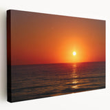 Daytona beach scene on large stretched canvas with vivid blue and sandy hues, suitable for kitchen wall art.