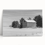 Black and white scenic Idaho landscape on large stretched canvas, ideal for kitchen wall art or bedroom decor.