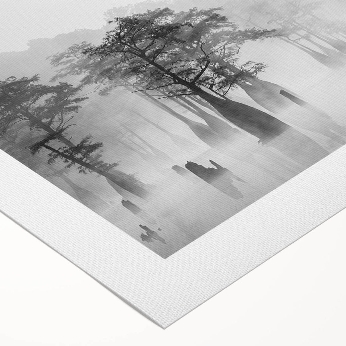 Art deco poster featuring a vibrant Louisiana landscape on rolled canvas, suitable for dining room decor.
