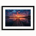 Abstract art print of Charlotte skyline in vibrant colors on a textured, extra large framed canvas.