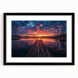 Abstract art print of Charlotte skyline in vibrant colors on a textured, extra large framed canvas.