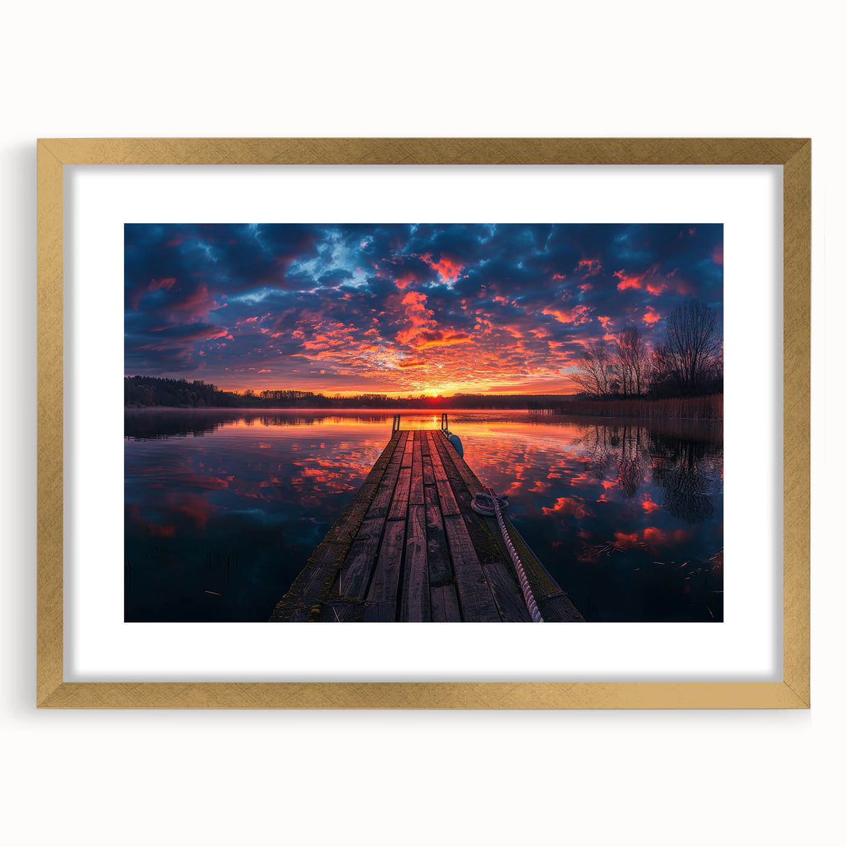 Extra large wall art featuring an abstract depiction of Charlotte, North Carolina in textured gold and blue tones.