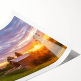 Extra large rolled print featuring line art flowers in black and white, ideal for large living room wall decor.