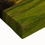 Black and white landscape art painting of Vermont scenery on large stretched canvas, ideal for bedroom wall decor.