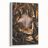 Vintage poster art featuring autumn-themed design on extra-large framed canvas, ideal for living room decor.