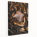 Large canvas print depicting a fall scene with warm orange and brown tones, suitable for kitchen wall art.