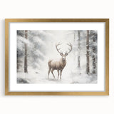 Extra large abstract art print featuring textured white swirls on a dark background, framed in gold.