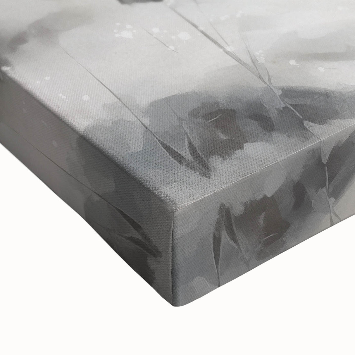 Large art canvas depicting a black and white winter landscape, ideal for bedroom wall decor.