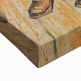 Black and white landscape painting on stretched canvas, depicting a serene outdoor scene, suitable for bedroom wall art.