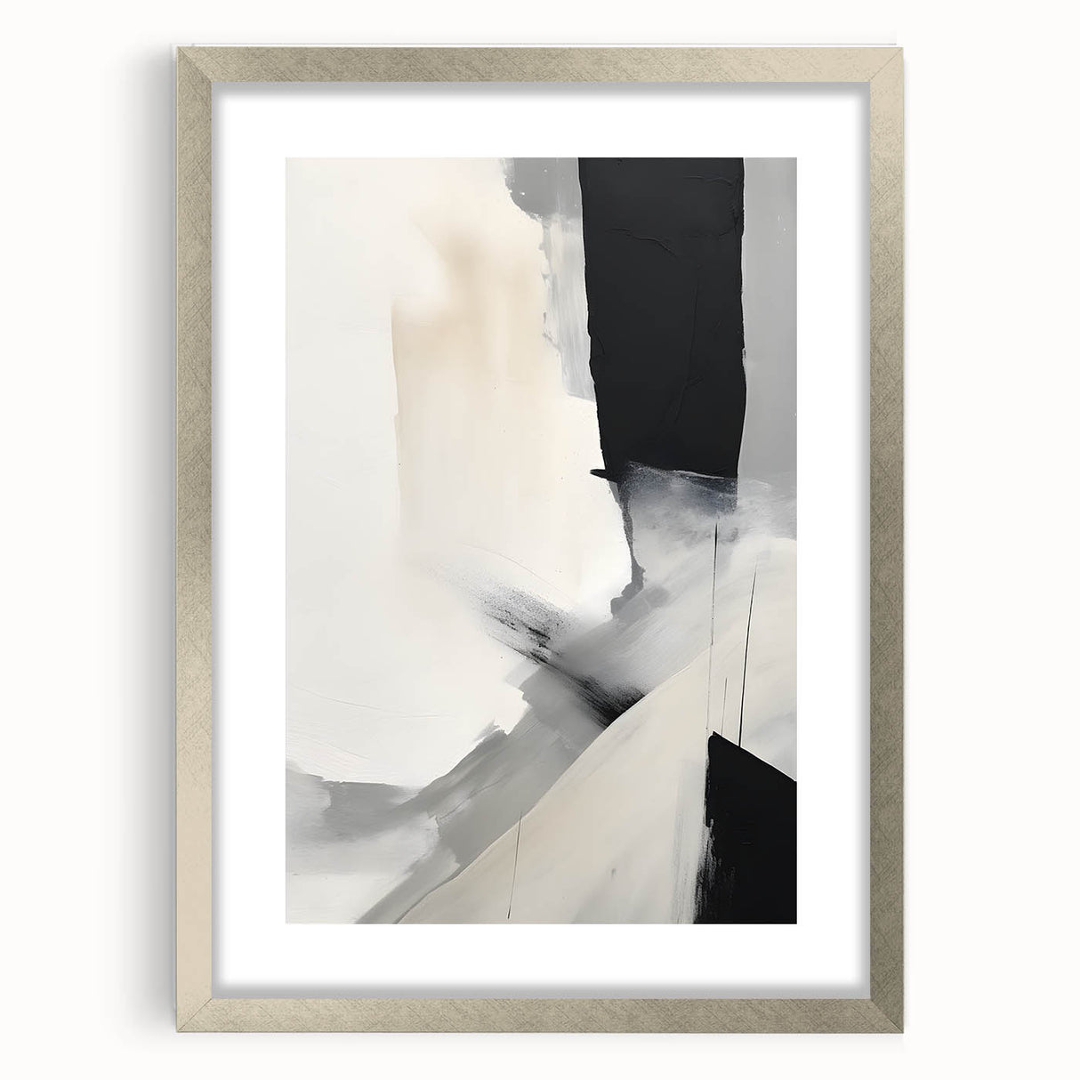 Framed Dining Room Prints - Modern Black & White Abstract Art