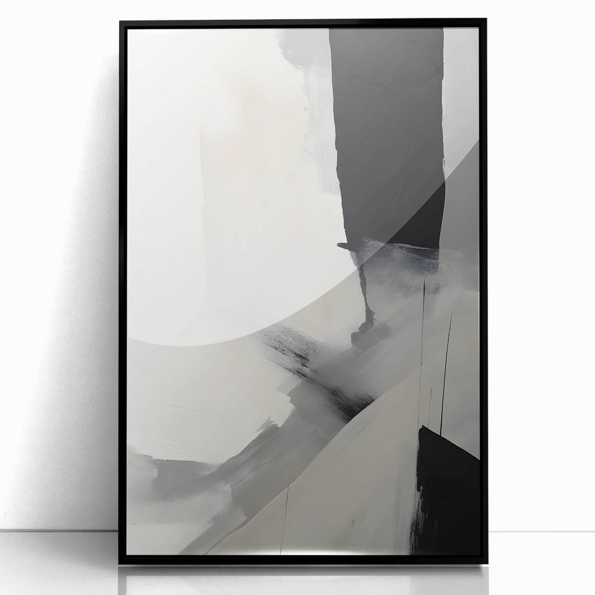 Framed Dining Room Prints - Modern Black & White Abstract Art