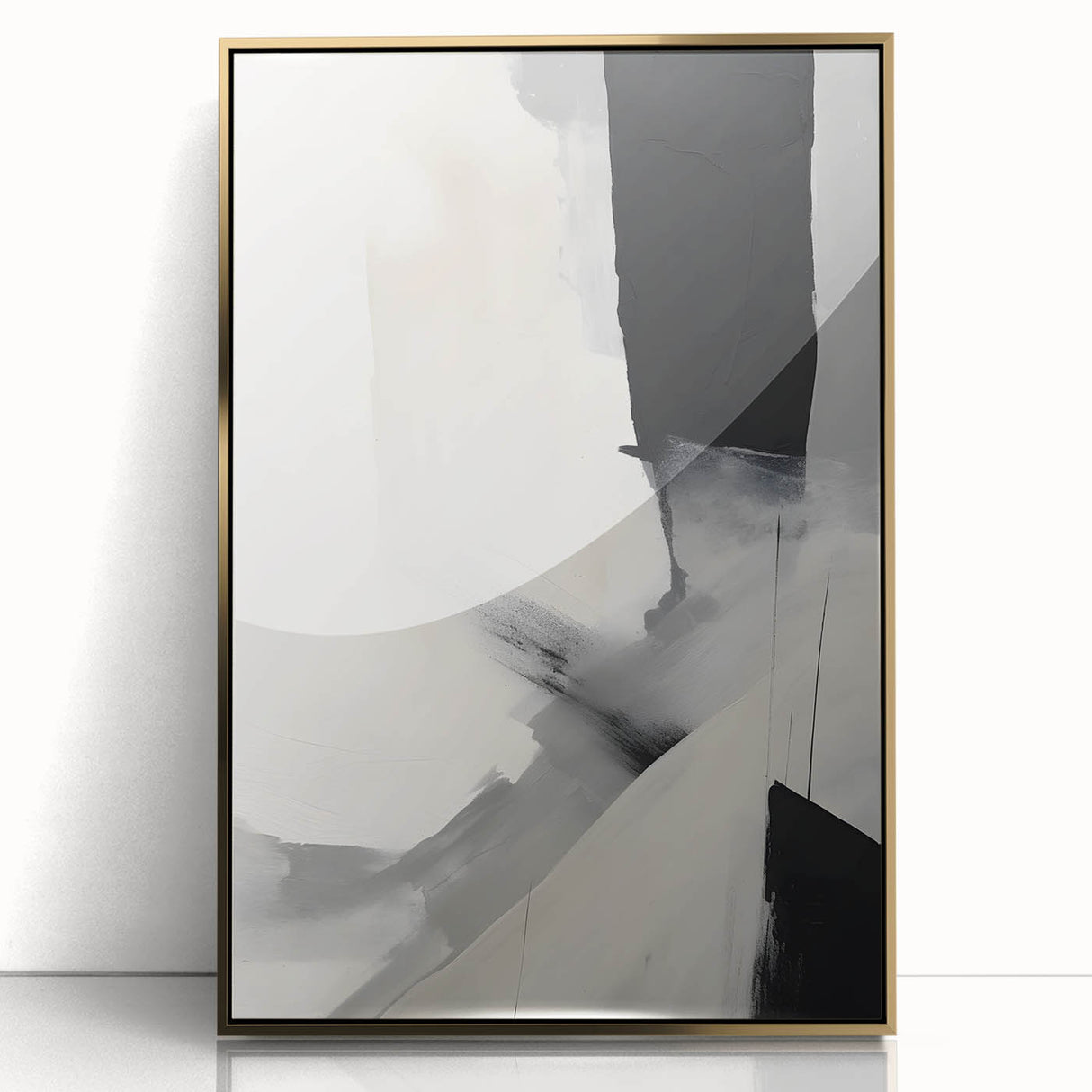 Framed Dining Room Prints - Modern Black & White Abstract Art
