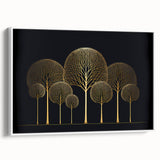 Luxury Gold Tree Wall Art - Modern Abstract Canvas for Living Room