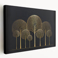 Luxury Gold Tree Wall Art - Modern Abstract Canvas for Living Room