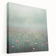 Abstract floral stretched canvas artwork showcasing vibrant colors and intricate designs, viewed from the side. Ideal for modern home decor, this piece adds a touch of elegance to any room. Perfect for art enthusiasts seeking unique wall accents.
