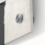 Close-up of an abstract minimalist wall art piece featuring vibrant colors on acrylic glass, showcasing intricate details and a modern design, ideal for contemporary spaces.