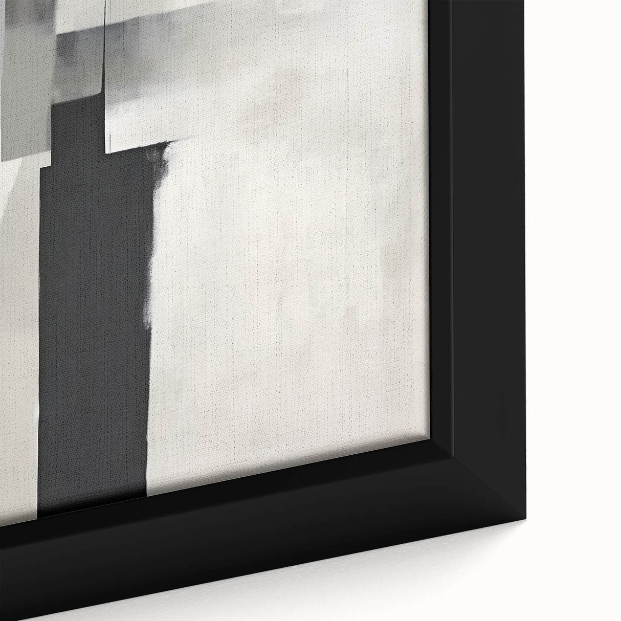 Close-up of a framed abstract minimalist wall art piece showcasing soft pastel colors and geometric shapes, ideal for modern home decor and artistic interiors.