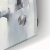 Minimalist Abstract Wall Art – Black, White & Gray Canvas Print