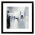 Minimalist Abstract Wall Art – Black, White & Gray Canvas Print