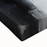 Minimalist Abstract Wall Art – Black, White & Gray Canvas Print