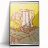 Expressionist Art: Still Life with Pitcher and Flowers by Kirchner