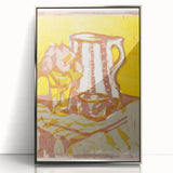 Expressionist Art: Still Life with Pitcher and Flowers by Kirchner