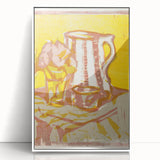 Expressionist Art: Still Life with Pitcher and Flowers by Kirchner