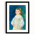 Impressionist Portrait - Lucie Berard in White by Renoir Wall Art