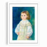 Impressionist Portrait - Lucie Berard in White by Renoir Wall Art