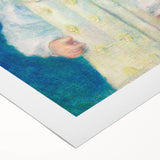 Impressionist Portrait - Lucie Berard in White by Renoir Wall Art