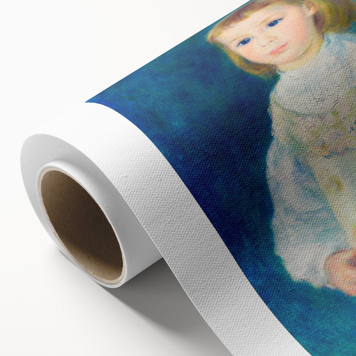 Impressionist Portrait - Lucie Berard in White by Renoir Wall Art