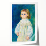 Impressionist Portrait - Lucie Berard in White by Renoir Wall Art