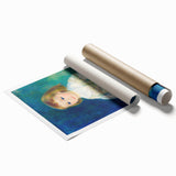 Impressionist Portrait - Lucie Berard in White by Renoir Wall Art