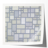 Modern Geometric Wall Art – Minimalist Gray Abstract Design Print