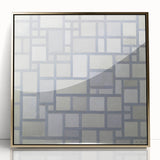 Modern Geometric Wall Art – Minimalist Gray Abstract Design Print