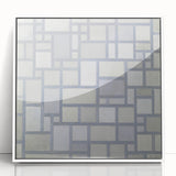 Modern Geometric Wall Art – Minimalist Gray Abstract Design Print