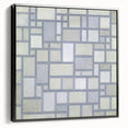 Modern Geometric Wall Art – Minimalist Gray Abstract Design Print