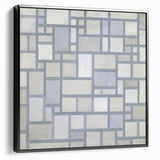 Modern Geometric Wall Art – Minimalist Gray Abstract Design Print
