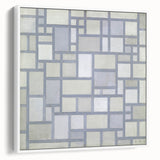 Modern Geometric Wall Art – Minimalist Gray Abstract Design Print