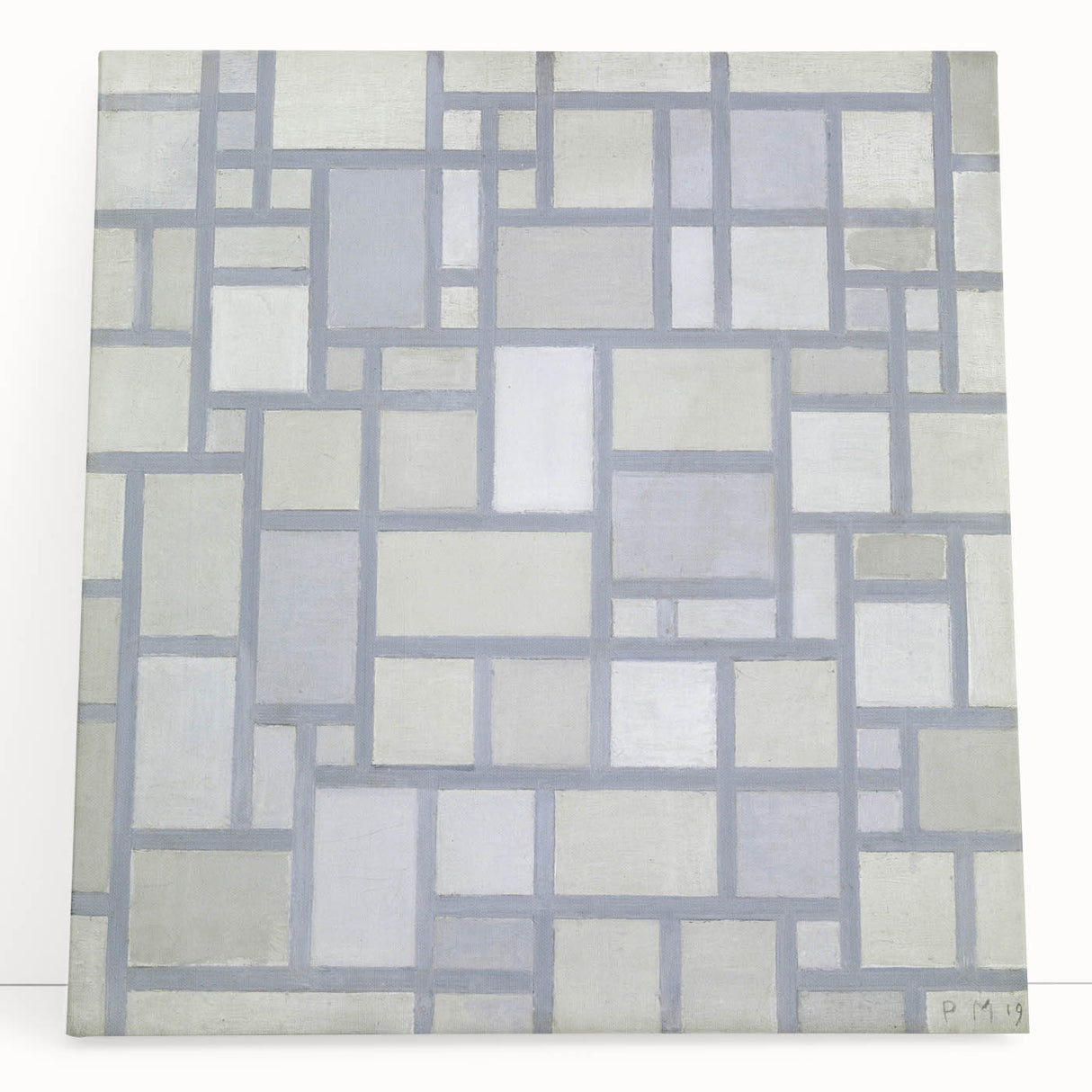 Modern Geometric Wall Art – Minimalist Gray Abstract Design Print