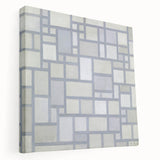 Modern Geometric Wall Art – Minimalist Gray Abstract Design Print