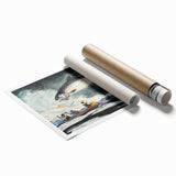 Dynamic Fishing Art Print - A Good Pool, Saguenay River by Winslow Homer