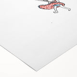 Floating Heart Balloons Girls Room Wall Art - Playful Nursery Print