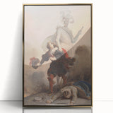 Romanticism Art - Don Juan and the Commander’s Statue by Fragonard