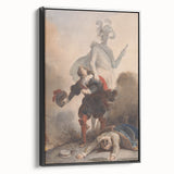 Romanticism Art - Don Juan and the Commander’s Statue by Fragonard