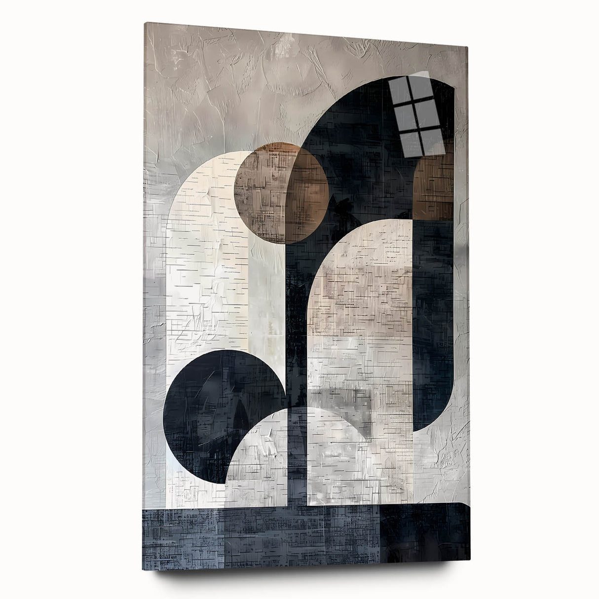 Acrylic and Canvas Art for Dining Spaces - Geometric Wall Décor